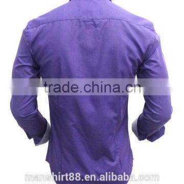 Latest Shirt Designs Purple Casual Shirt for Men photo-2