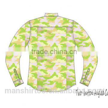 Designer Custom Half Placket Camo Shirt photo-2