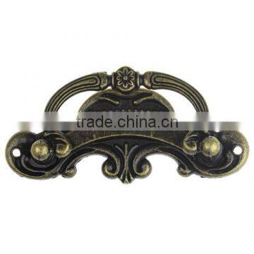 Antique Bronze Pattern Carved Jewelry Cabinet Cupboard File Fancy Cabinet Box Handle Drawer Pull