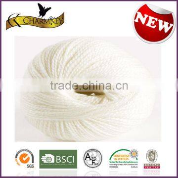 Australian merino and bamboo fiber blended solid color ball yarn for top clothes