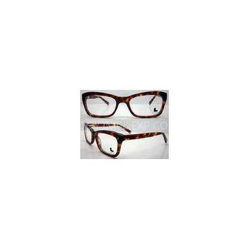 Fashionable Leopard Handmade Acetate Optical Eyeglasses Frames For Women