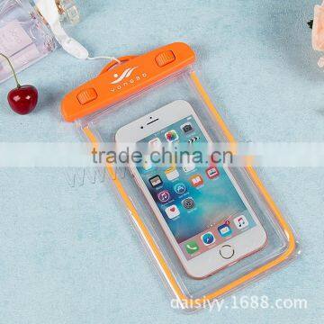 Mobile accessories PVC plastic water proof phone case