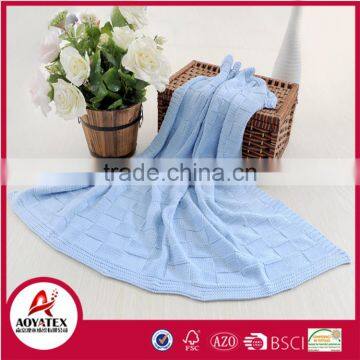 100% cotton china manufacturer organic baby blanket