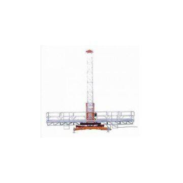 Electric 1000kg Aerial Single Lifting Mast Climbing Work Platform for Building Cleaning