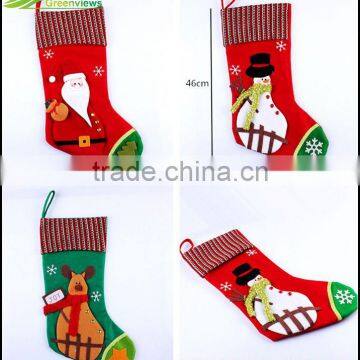 Merry Christmas sock Santa Claus sock in stock Handmade christmas stocking christmas decorations for home