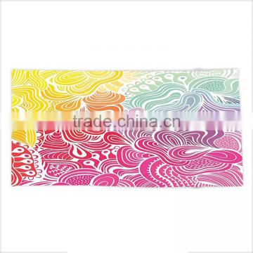 large size digital print small MOQ beach towel