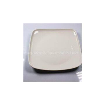 Restaurant Square White Melamine Dessert Suqare Salad Plate