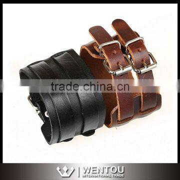 Wholesale Punk Wide Leather Cuff Bracelet