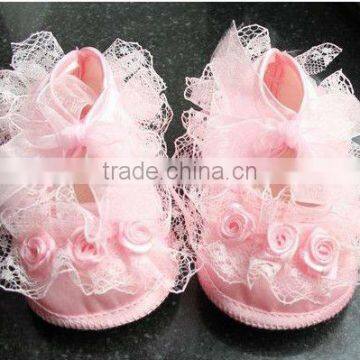 Cute Baby Lace Shoes with un-slip sole