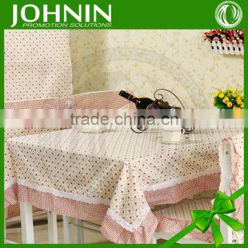 Decorative water proof laced edge floral table cloth