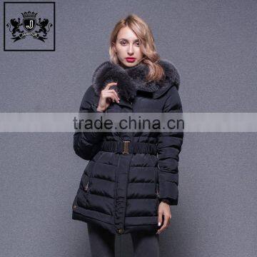 Warm winter goose down jacket, Wholesale woman coat, fashion ladies fur down jacket