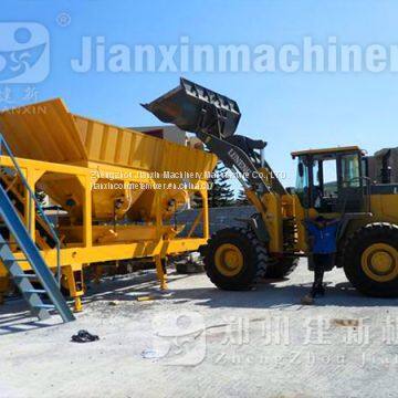 HZS35 mobile concrete batching plant