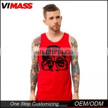 New Cotton Sleeveless Mens Custom Gym Tank Top photo-2