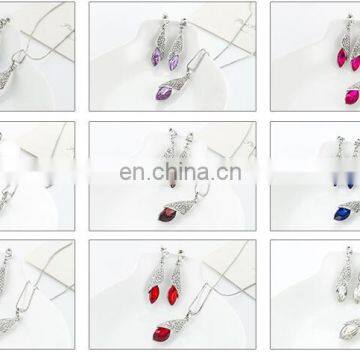 colorful reinstone crystal necklace Desert light necklace full crystal alloy necklace