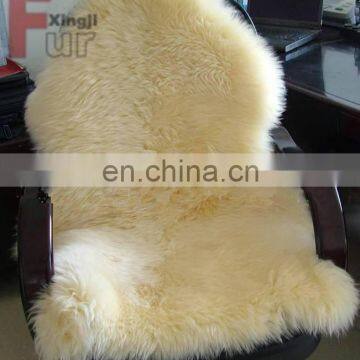 Top quality real fur natural color Australian sheep skin for sofa