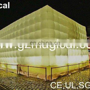 Outdoor inflatable lighting cinema tent