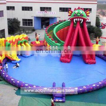 giant inflatable water park