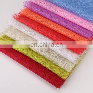 popular maple mesh fabric for flower wrapper festival decoration