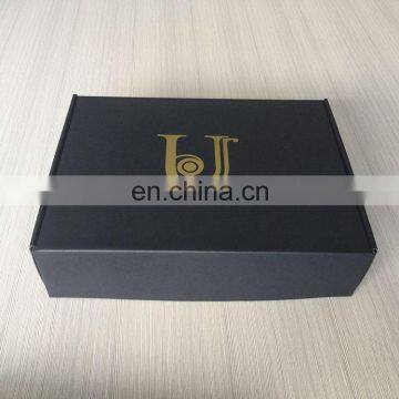 New fashion best sale gold logo black luxury candle box