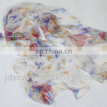 Saudi Abaya Wholesale JDS-071# Super Thin 100% Silk New Fashion Style Shawl