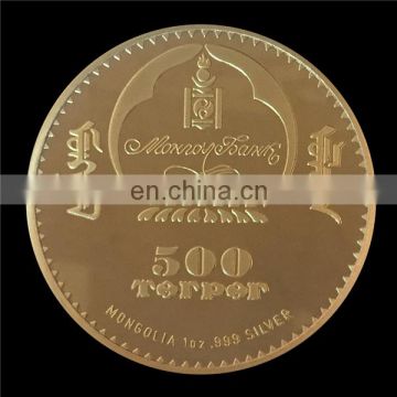 personal design alloy metal country coins silver gold plating coins factory