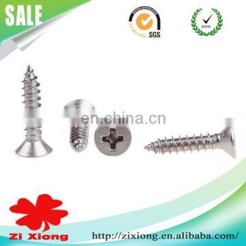 Flat Head Fasteners Phillip Cross Countersunk head Screw for wood