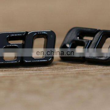 Wholesale Black Color Blank Metal Label for Clothing