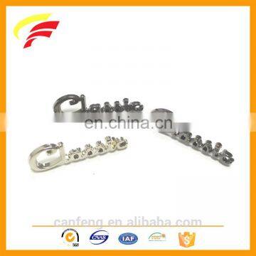 Classic Zinc Alloy Metal Custom Logo Label for Bag