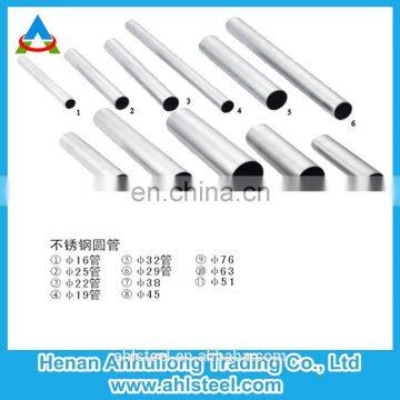 Hollow hexagonal stainless steel pipe for food industry, construction, upholstery and industry instrument