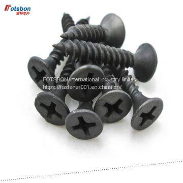 M1-M6 Self Tapping Screw Wood Black Screws Tornillos Parafuso Drywall Cross Recessed Flat Head Countersunk Vis Viti DIN7982 photo-3