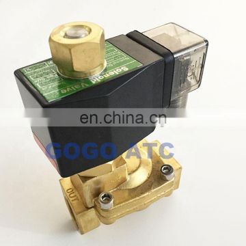 GOGO Normally Open 2 Way Pilot Diaphragm Brass water solenoid valves flow control 1/2" BSP 24v 220V AC 15mm PX-15K NBR 0.5-13bar