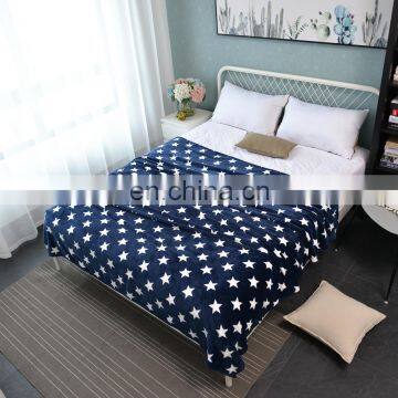Polyester Material Printed Flannel Fleece Blanket