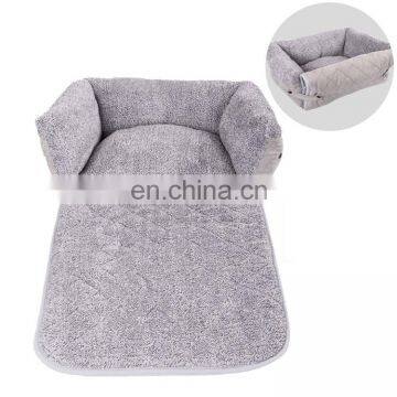 Plush Dog Bed Rectangle Warm Pet Bed, Creative Pattern Design