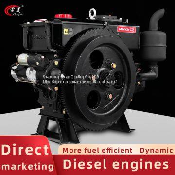 Single Cylinder Water-cooled Diesel Engine 17 HP High-end Marine Diesel Engine Agricultural Diesel Engine photo-2