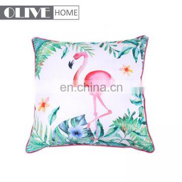 Wholesale Cheap Toucan Flamingo printed Waterproof Garden Chair Furniture Custom Photo Printing Cushion Outdoor Pillow