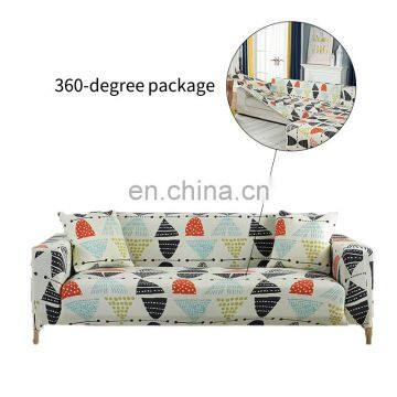 Factory Sales Customized 1/2/3/4 Seats Elastic Full Encirclement Slipcover High Stretch Machine Washable Sofa Cover photo-4