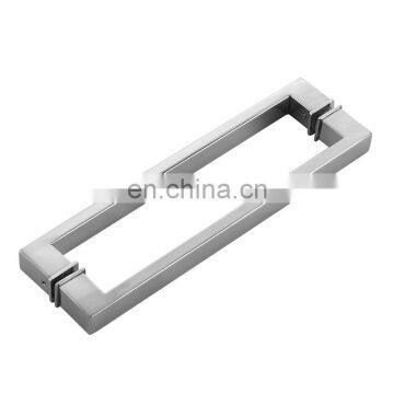 Commercial Bathroom Hardware Stainless Steel Zinc Alloy Chrome Shower Push Pull Glass Entry Door Handles