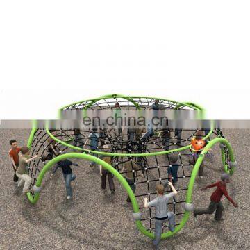 Climbing rope net frame