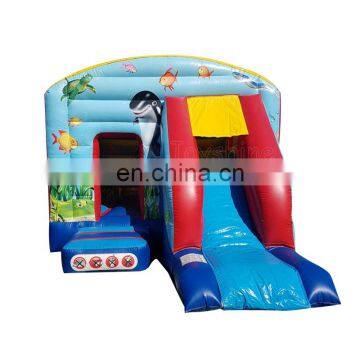 Under The Sea Themed Kids Jumping Bouncy House Inflatables Jump Castle Slide Combo