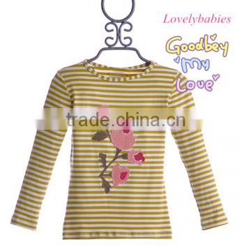 wholesale children strip cotton shirt full sleeve top design kids wear