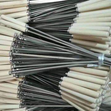 BBQ Grill Wood Handle Stainless Steel Skewers photo-3