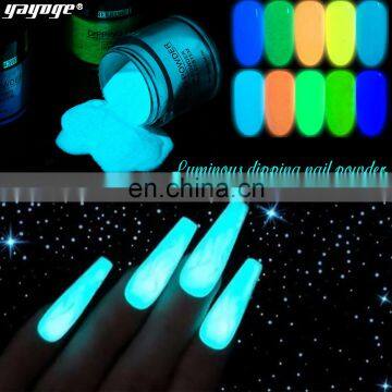 Best Price Color Supplier Decorate Noctilucent Dipping Nails System Glow in Dark Powder Acrylic Powder photo-5