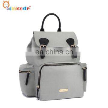 fashion lightweight polyester mama diaper tote bag with shoulder belt