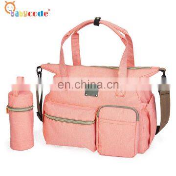 factory OEM outdoor wholesale shoulder canvas mommy diaper bag