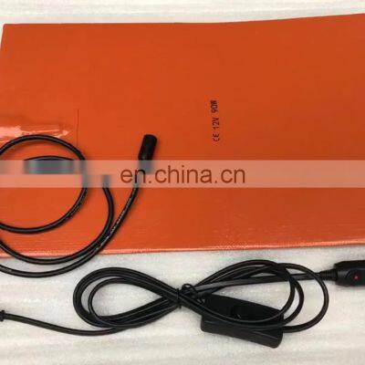 Silicone Rubber Heater Electric Industrial Heating Blankets/Pads/Plates at 4.5*20cm/230V