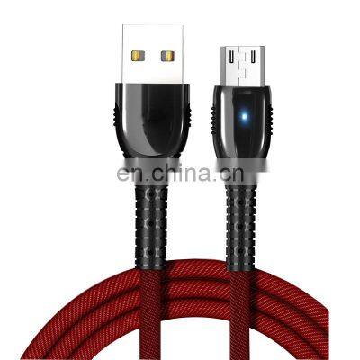 Промо-подарок. Кабель для зарядки USB для телефона 3.5А с быстрой зарядкой и датчиком данных с умным индикатором