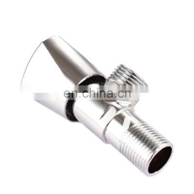 Zinc alloys handle 90 degree toilet polish angle valve