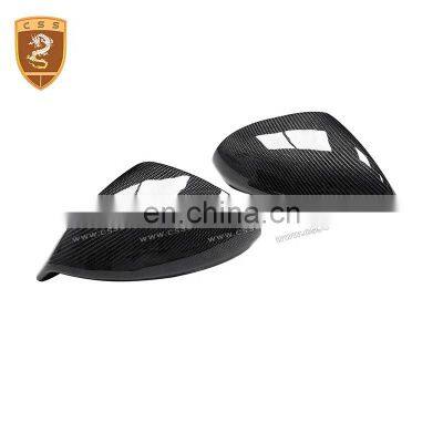 3K Real Dry Carbon Fiber Car Side Mirror Rearview Cover For Porsche 911-992