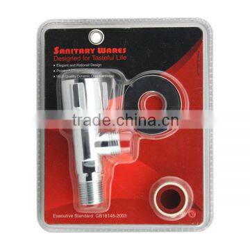bathroom water angle valve with brass cartridge