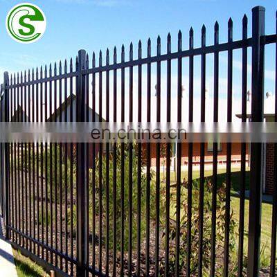 Wrought iron tubular fencing iron fences